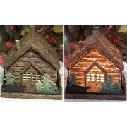 Wholesale Log Cabin Night Light