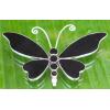 Silver Butterfly Brooches With Black Shell wholesale