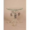 Floor Rest Halfmoon Glass Table wholesale