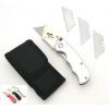 Silver Folding Utility Knife,Case 7 Blades wholesale