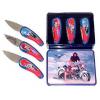 3pc Set Motorcycle Collector Knives wholesale