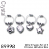 Crystal Wine Glass Charm Set wholesale