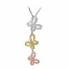 Multicolor Butterfly CZ Necklaces