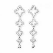 Wholesale Sterling Silver Clear CZ Earrings