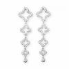 Sterling Silver Clear CZ Earrings wholesale