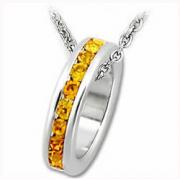 Wholesale Topaz Premium Austrian Crystal Sterling Silver Pendants