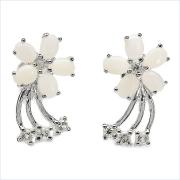 Wholesale Opal And White Topaz .925 Sterling Silver Earrings