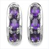 Genuine Amethyst .925 Sterling Silver Earrings