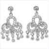 White Cubic Zircon .925 Sterling Silver Earrings