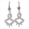 White Cubic Zircon .925 Sterling Silver Earrings