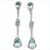 Blue Topaz .925 Sterling Silver Earrings