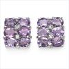 Amethyst And Diamond .925 Sterling Silver Earrings wholesale