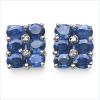 Blue Sapphire And Diamond Earrings wholesale