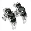 Black Sapphire And Diamond Earrings wholesale