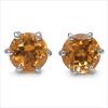 Citrine .925 Sterling Silver Earrings