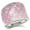 Pink Epoxy Pave Rings