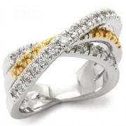 Wholesale Clear And Topaz Eternity Rings