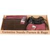 8pc Genuine Suede Leather Purse Tray wholesale