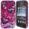 Dropship Love Heart IPhone 4th Plastic TPU Cases wholesale