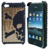 Dropship Half Skull IPhone 4G Diamond Hard Cover Cases wholesale