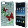 Dropship Flying Butterfly IPhone 4G Rhinestone Stone Hard Covers wholesale