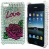 Dropship Love Rose Diamond Hard Covers For Iphone 4G wholesale