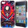 Dropship IPhone 4 Ed Hardy Flaming Skull Cases wholesale