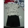 Boys White Printed Shirt And Black Trouser Sets wholesale