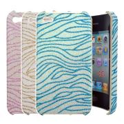 Wholesale Dropship Shimmering Powder Zebra Skin Hard Cases