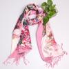 Ladies Double Material Oblong Silk Scarves wholesale