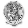 Fine Pewter Saint Anne Visor Clip wholesale