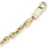 14K Yellow Gold 3.25mm Diamond Cut Cable Chain wholesale