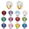 14K Yellow Gold Childrens Birthstone Earrings  wholesale