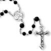 Sterling Silver Onyx Bead Rosary  wholesale