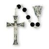 Sterling Silver Rosary With 8MM Black Onyx Beads  wholesale