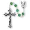Sterling Silver Rosary With 8MM Adventurine Beads  wholesale