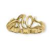 14K Yellow Gold Alpha Omega Ring For Women  wholesale