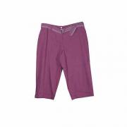 Wholesale Plus Size Linen And Rayon Solid Capri Pants