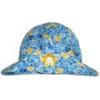Blue And Yellow Floral Floppy Hat wholesale