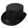Classic Black Satin Top Hats