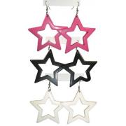Wholesale Plastic Star Earrings