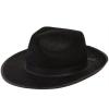 Black Wide Brim Gangster Felt Hats