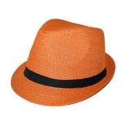 Wholesale Orange Tweed Cuban Hats