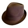 Brown Pinstripe Cotton Hats