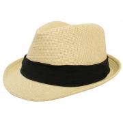 Wholesale Black Band Tweed Tan Hats