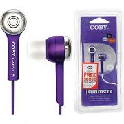 Wholesale Coby CVE52PU Isolation Stereo Earbud Earphones, Purple