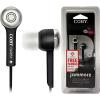 Coby CVE52BK Isolation Stereo Black Earbud Earphone