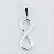 Wholesale Plain Sterling Silver Symmetrical Infinity Pendants