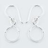 Sterling Silver Infinity Dangle Earrings Exuberant Shine