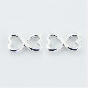 Wholesale Casted Sterling Silver Infinity Love Stud Earrings